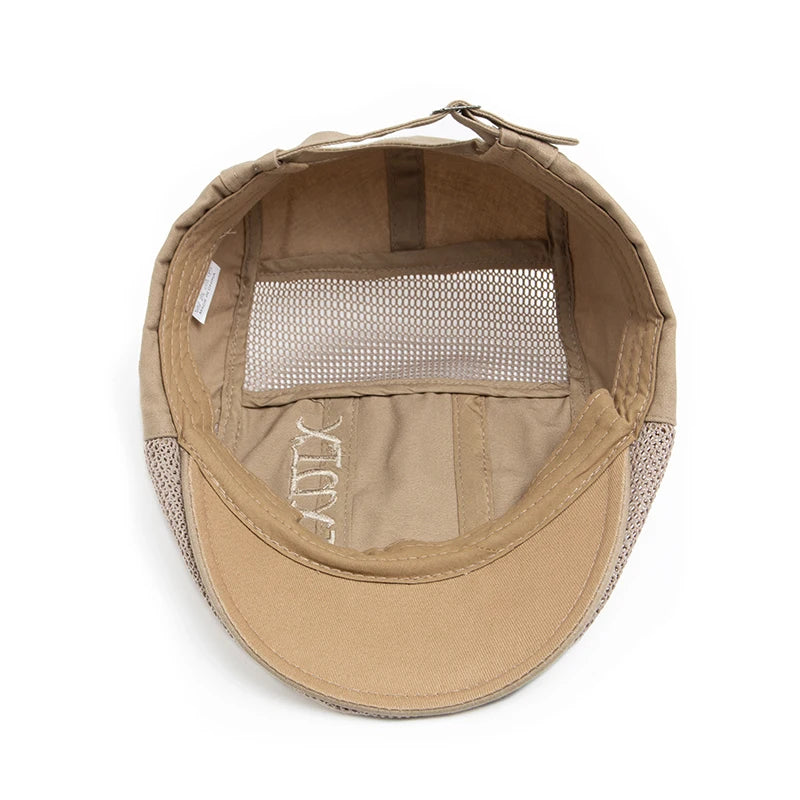 Cotton Mesh Ivy Cap | Heritage Gentleman's Flat Cap | Urban Caps NZ