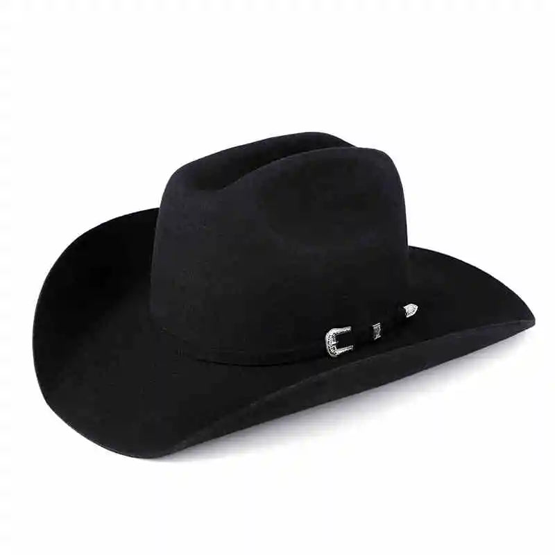 Premium Wool Cowboy Hat – Western Felt Cattleman Hat