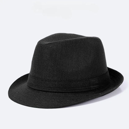Torquay Curled-Brim Sun Hat in Black
