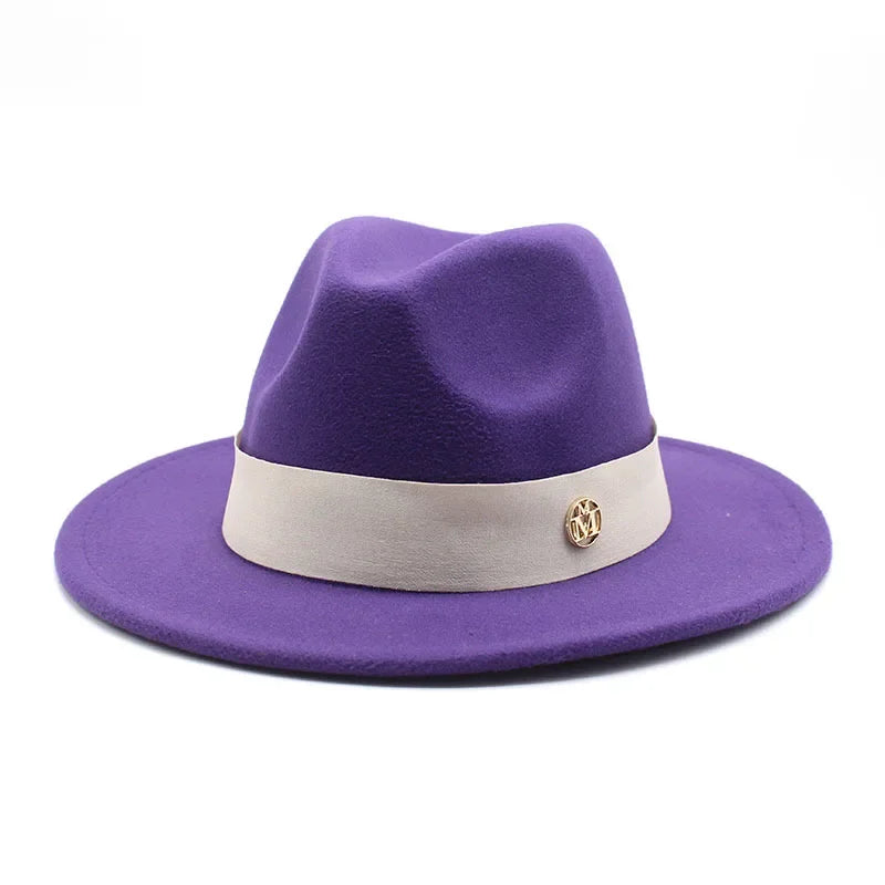 Ascot Formal Fedora in Purple