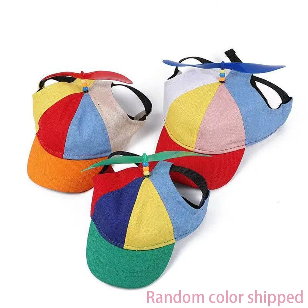 Two-pack of pet propeller caps with gift box