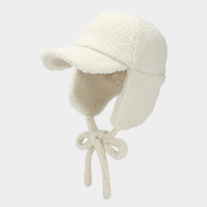 Fairbanks Berber Fleece Trapper Hat in Ivory