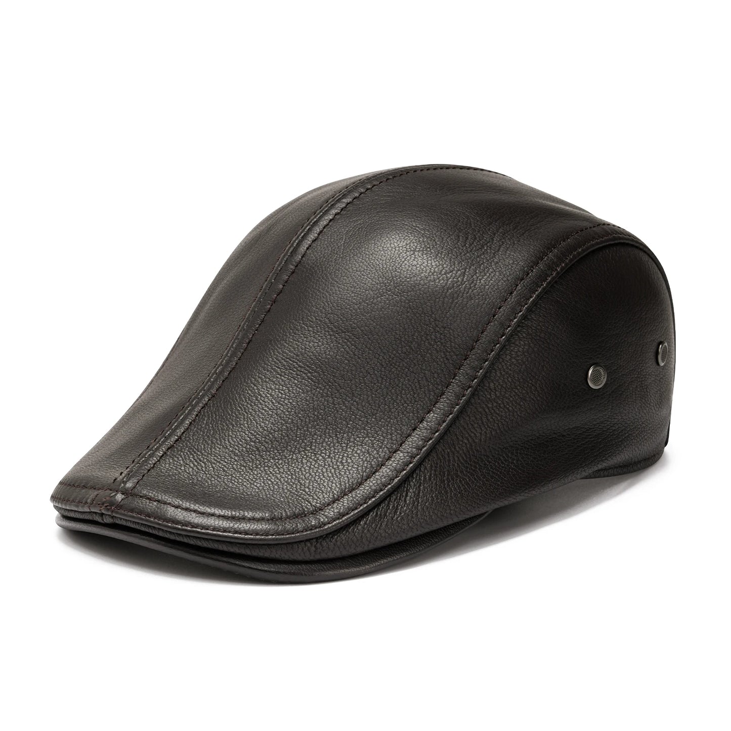 The Regent | Men's Genuine Leather Gatsby Ivy Newsboy Cap | Urban Caps NZ