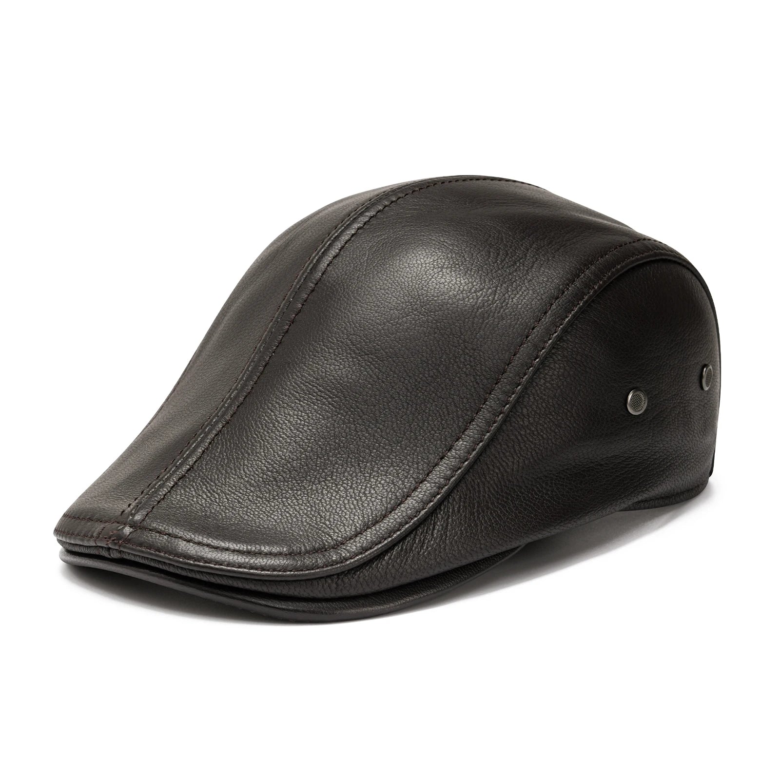 The Regent | Men's Genuine Leather Gatsby Ivy Newsboy Cap | Urban Caps NZ