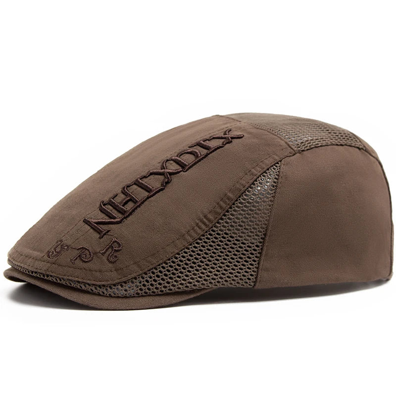 Cotton Mesh Ivy Cap | Heritage Gentleman's Flat Cap | Urban Caps NZ