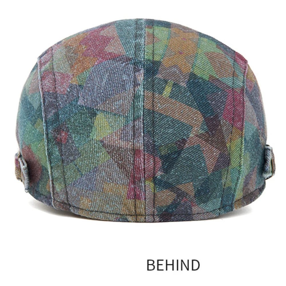 Camden Print Cotton Beret