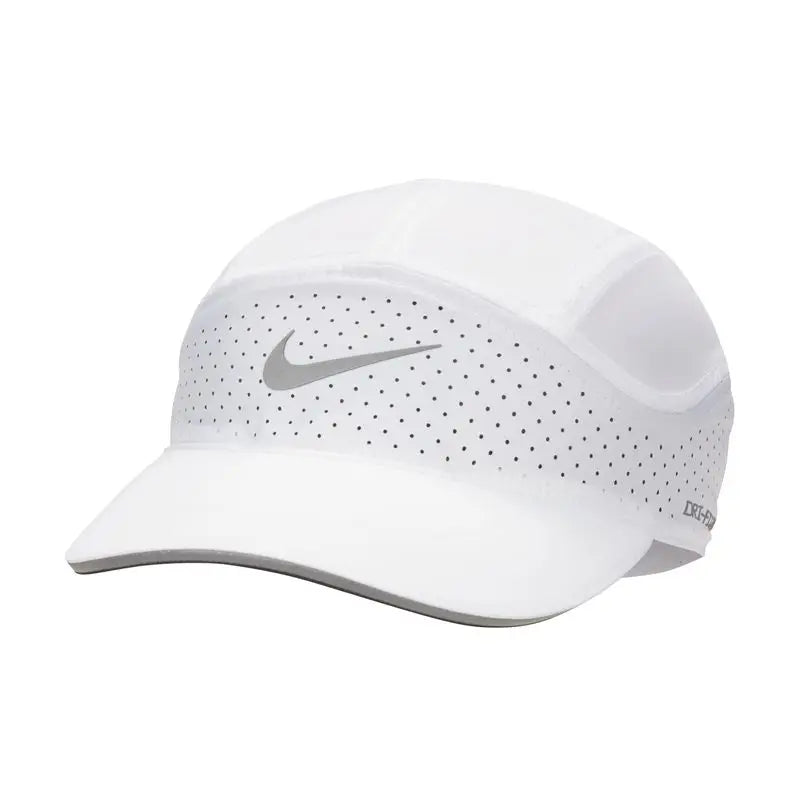 Nike Baseball Cap - Curved-Brim Sun Hat, White & Black
