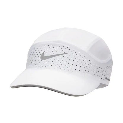 Nike Baseball Cap - Curved-Brim Sun Hat, White & Black