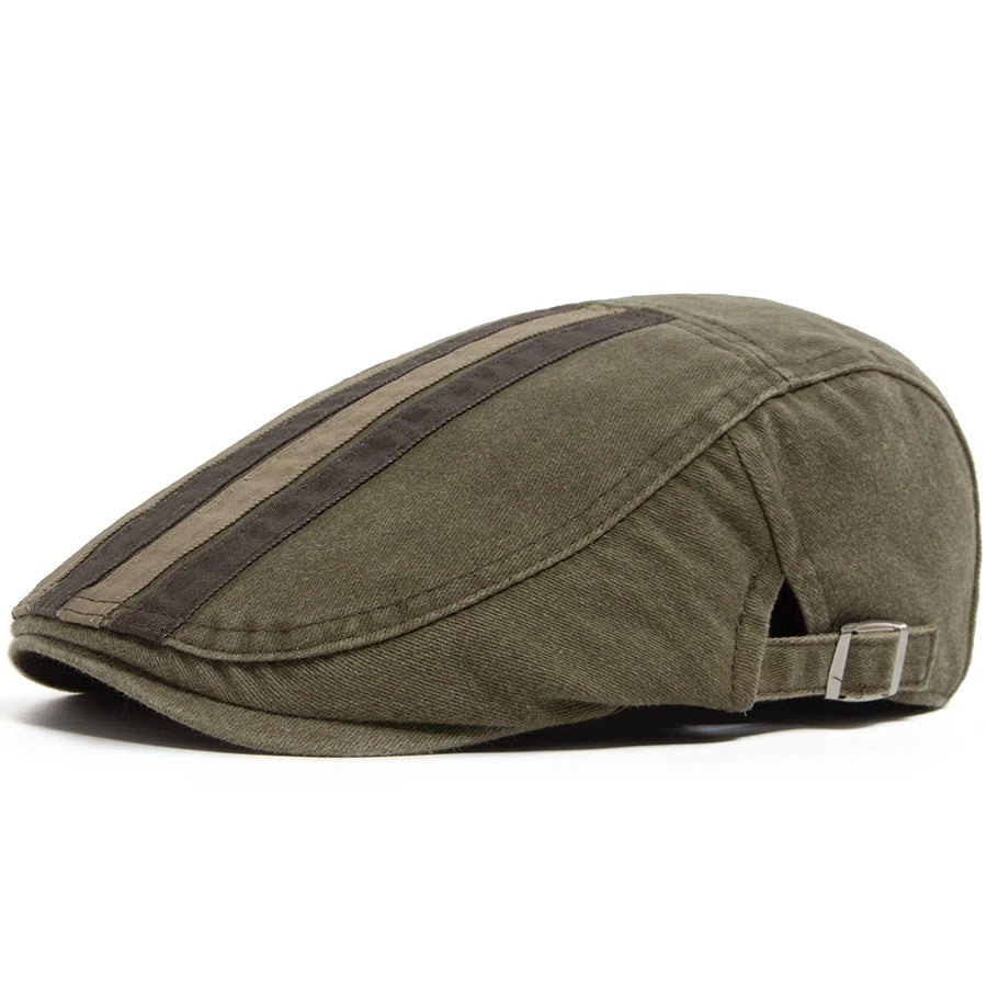 Washed Patchwork Ivy Cap | Five Panel Flat Hat | Urban Caps NZ