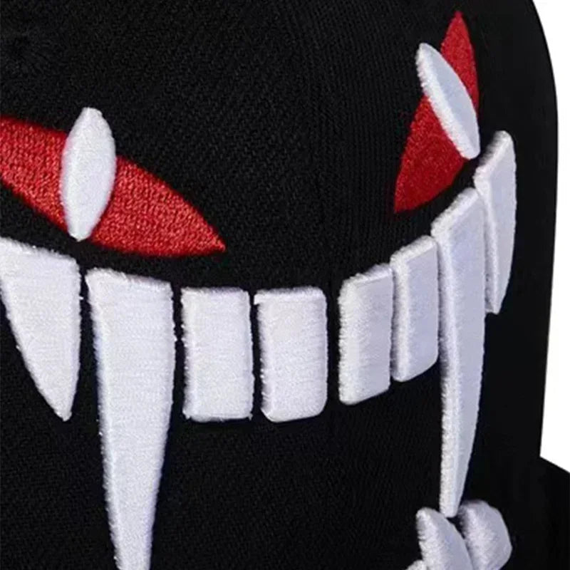 The Shoreditch | Demon Embroidery Unisex Snapback Cap | Urban Caps NZ