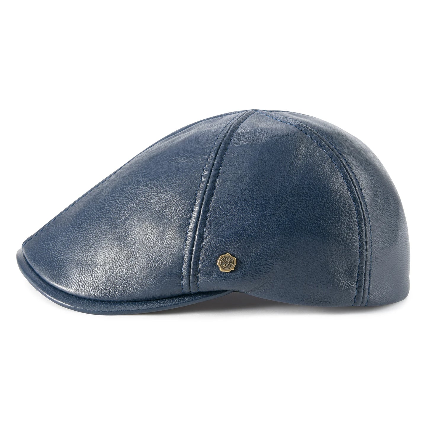 The Piccadilly | Men's Lambskin Leather 6-Panel Ivy Newsboy Cap | Urban Caps NZ