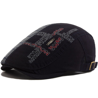 Embroidered Letter Label Ivy Cap | Outdoor Flat Cap | Urban Caps NZ