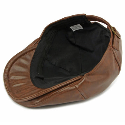 Toledo Faux Leather Beret