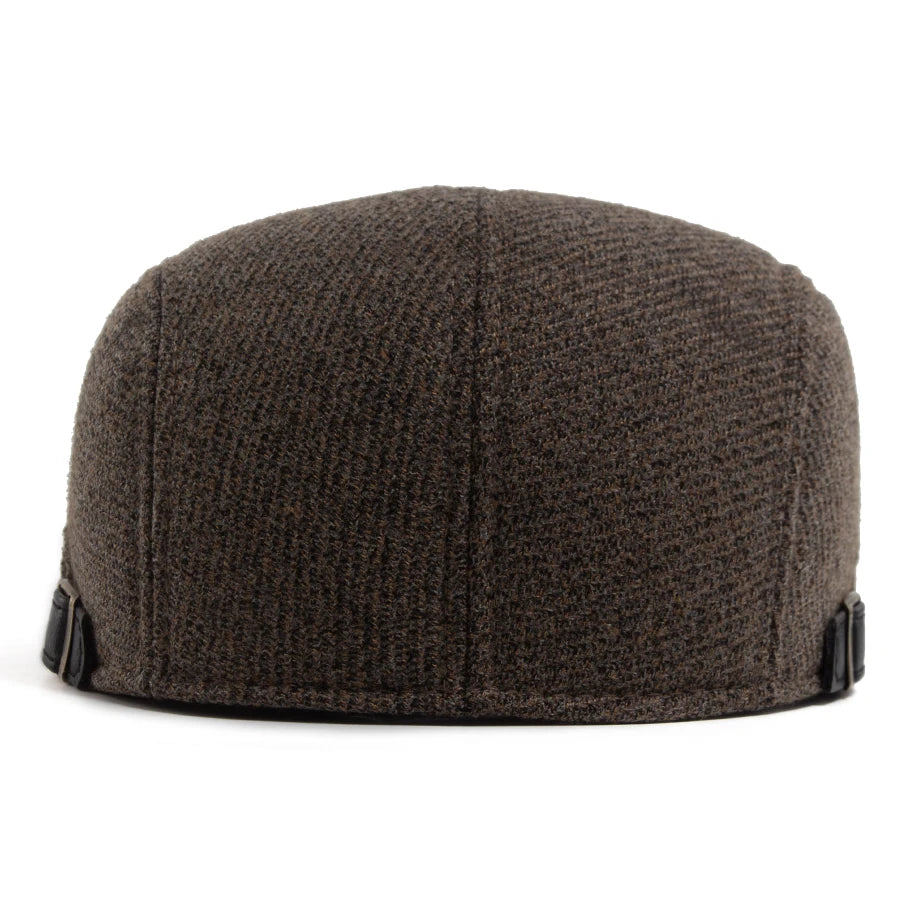 Velvet Grid Ivy Cap | Premium Winter Flat Cap | Urban Caps NZ