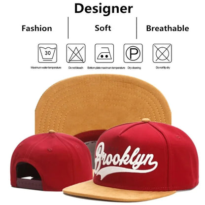 The Brooklyn | Borough Embroidery Unisex Snapback Cap | Urban Caps NZ