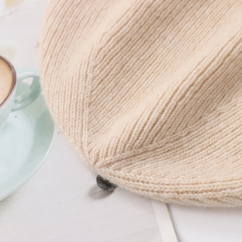 The Cortina | Women's 100% Pure Cashmere Knitted Beanie | Urban Caps NZ