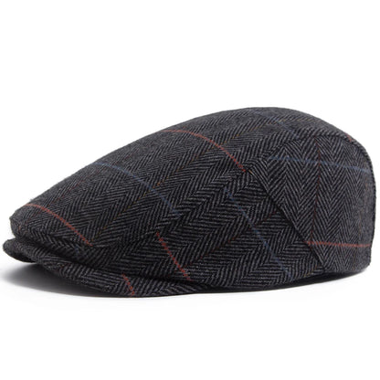 Woollen Herringbone Ivy Cap | Highland Heritage Flat Cap | Urban Caps NZ