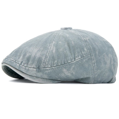 Cambridge Octagonal Artist Beret in Light Grey