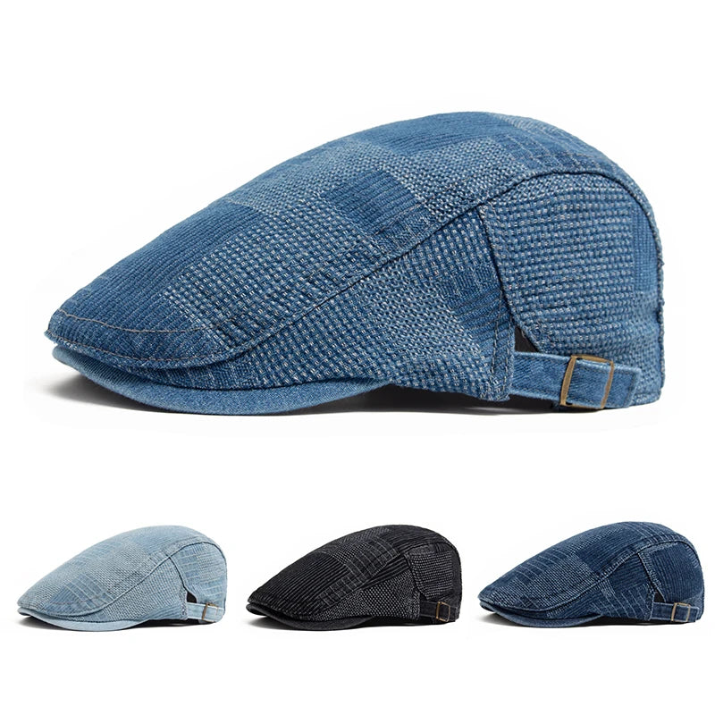 Peaked Cotton Ivy Cap | Traditional Country Flat Cap | Urban Caps NZ
