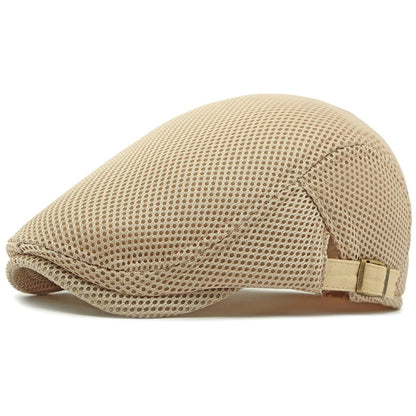 Godalming Mesh Breathable Beret in Khaki