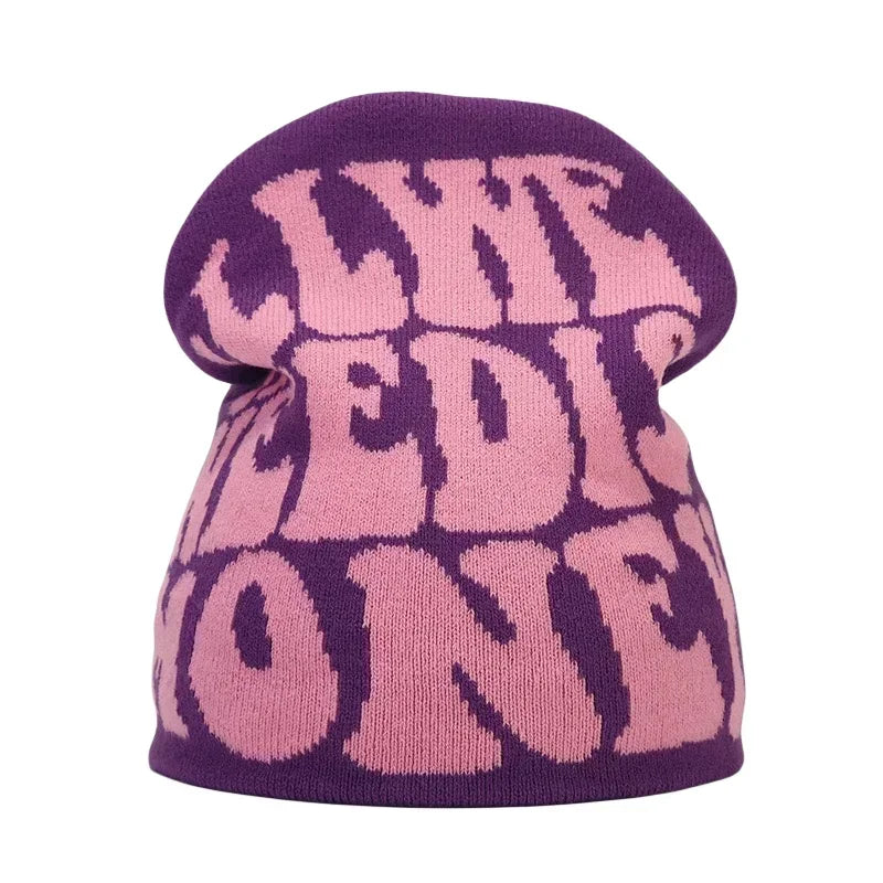 The Skullcap | Y2K Letter Knitted Hip Hop Beanie | Urban Caps NZ