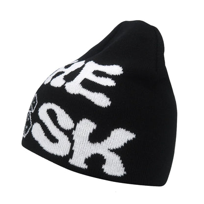 The Skullcap | Y2K Letter Knitted Hip Hop Beanie | Urban Caps NZ