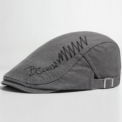 Embroidered Cotton Ivy Cap | Autumn Heritage Flat Cap | Urban Caps NZ