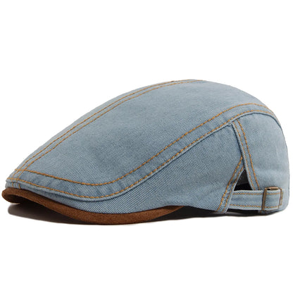 Brown Patchwork Ivy Cap | Retro Country Flat Hat | Urban Caps NZ