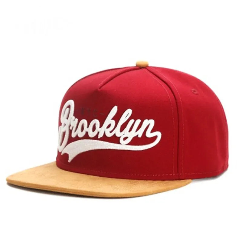 The Brooklyn | Borough Embroidery Unisex Snapback Cap | Urban Caps NZ