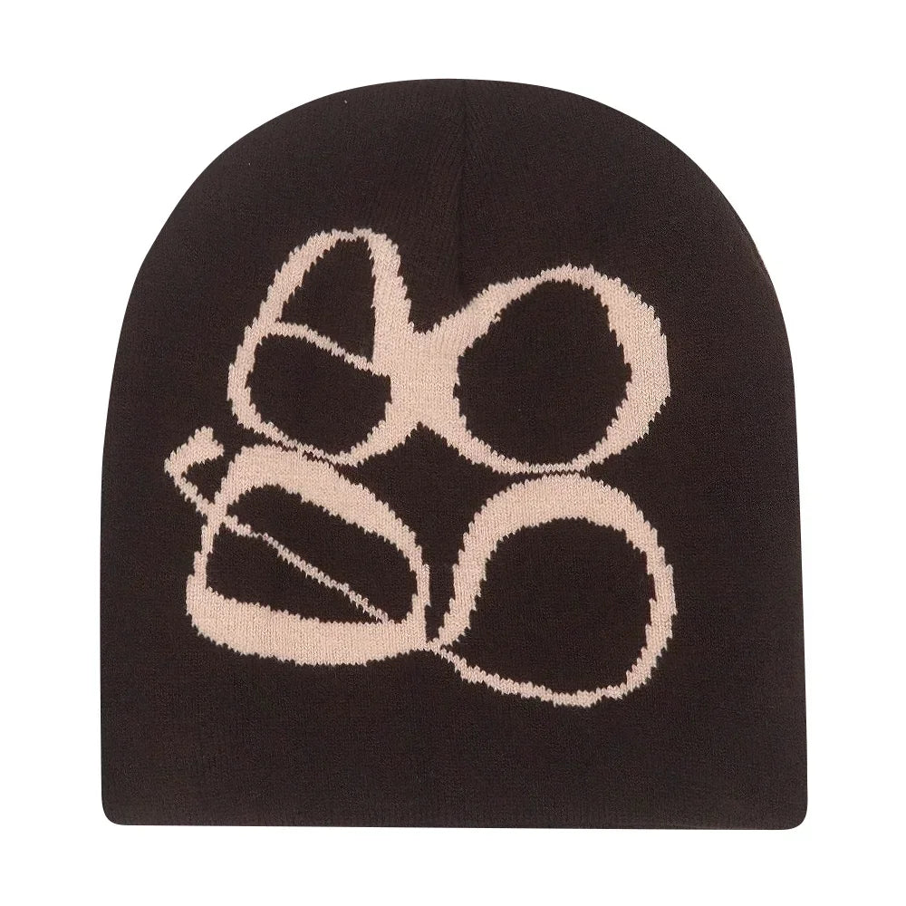 The Skullcap | Y2K Letter Knitted Hip Hop Beanie | Urban Caps NZ