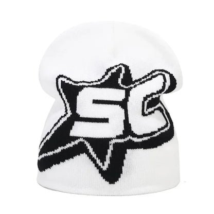 The Skullcap | Y2K Letter Knitted Hip Hop Beanie | Urban Caps NZ
