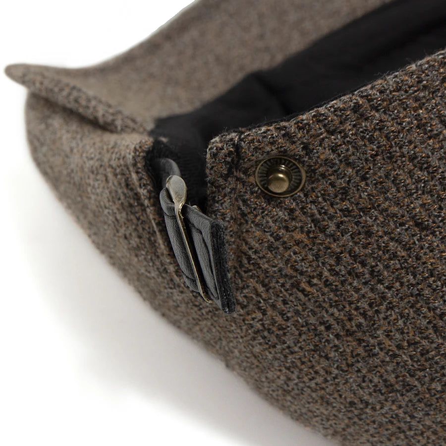 Velvet Grid Ivy Cap | Premium Winter Flat Cap | Urban Caps NZ