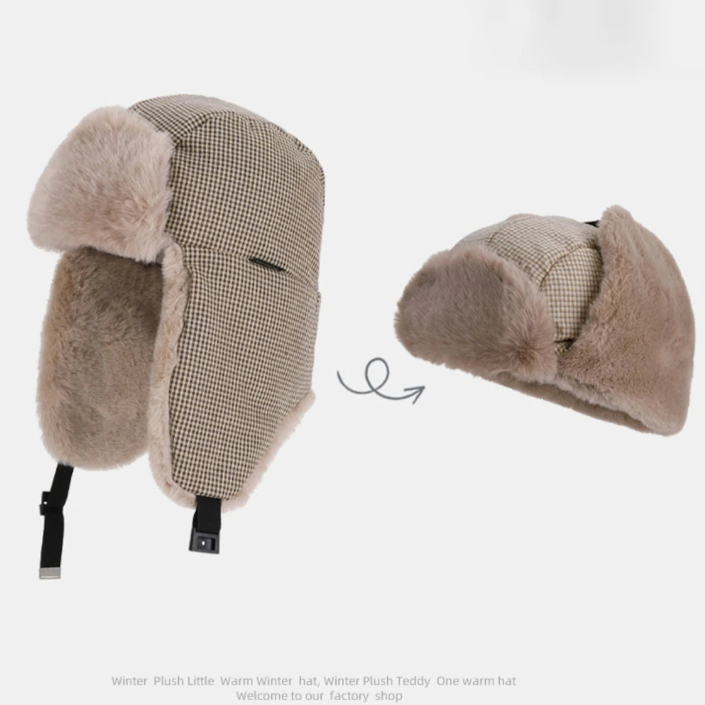 Lapland Plaid Trapper Hat