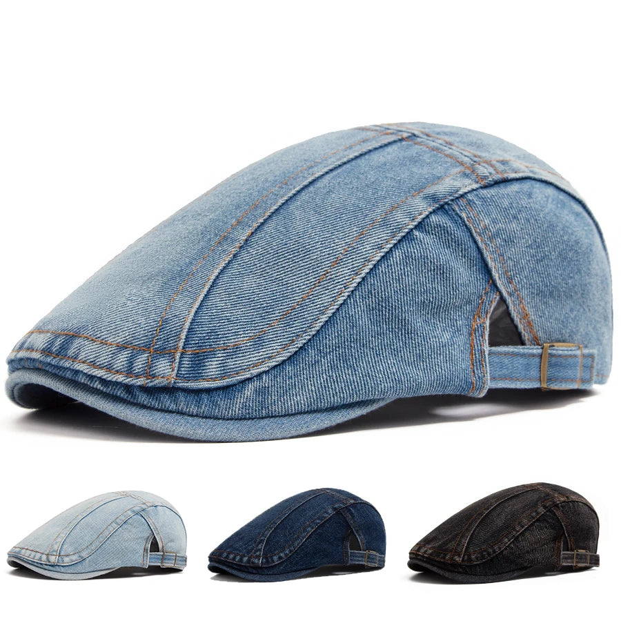 Washed Solid Ivy Cap | Classic Country Flat Cap | Urban Caps NZ