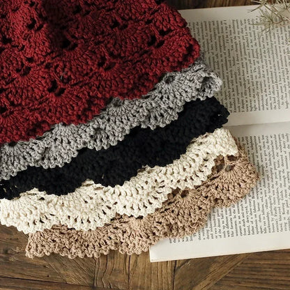 Rosewood Crochet Lace Cap