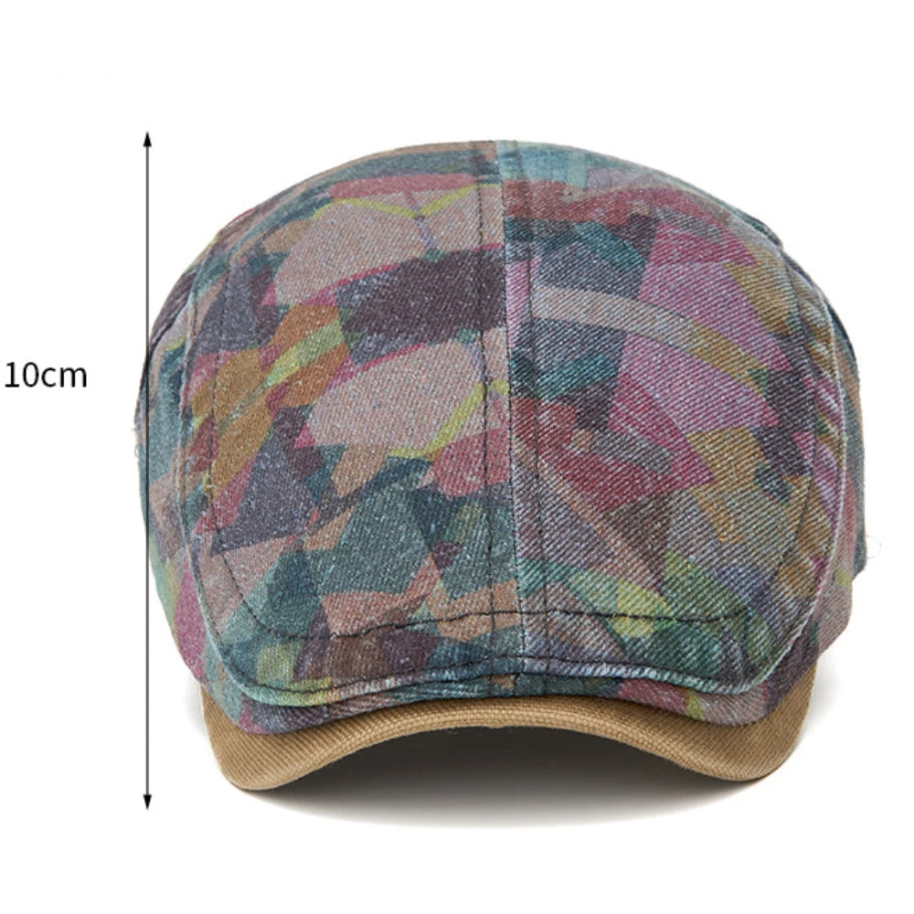 Camden Print Cotton Beret