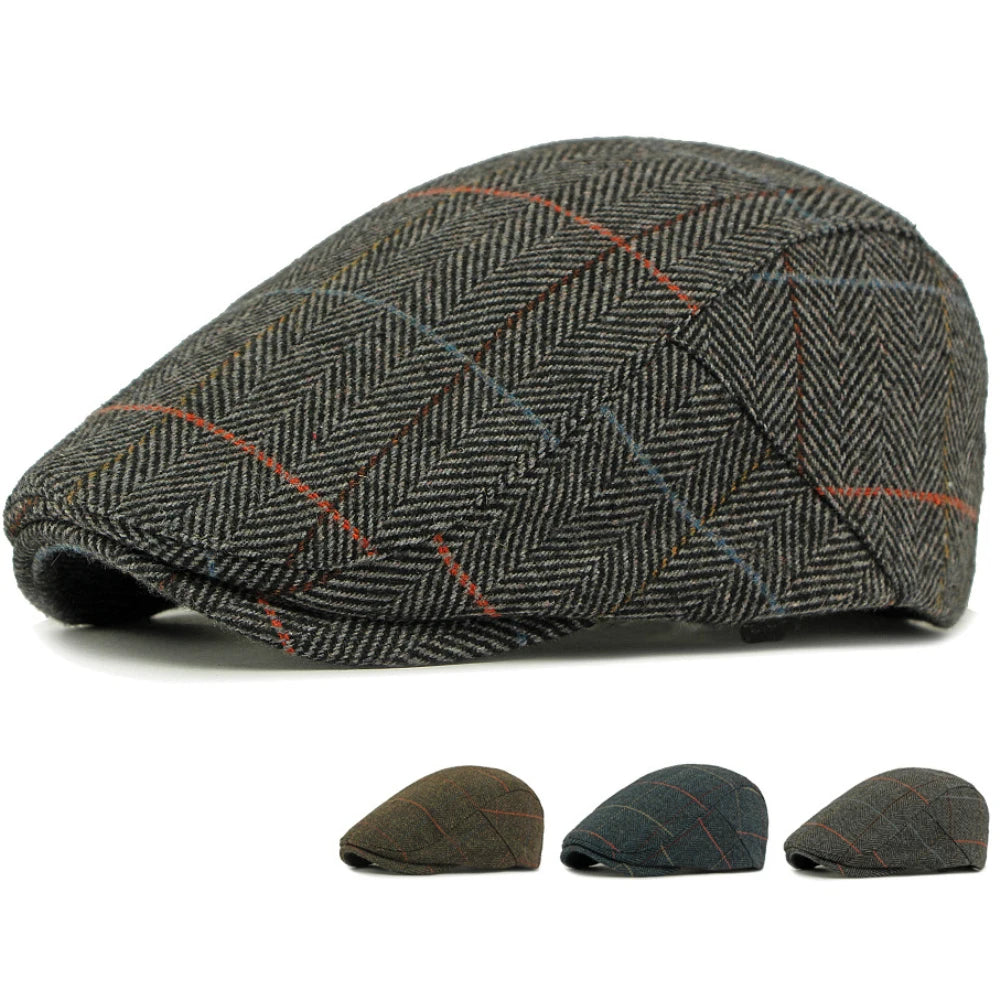 Ross-on-Wye Plaid Wool Beret