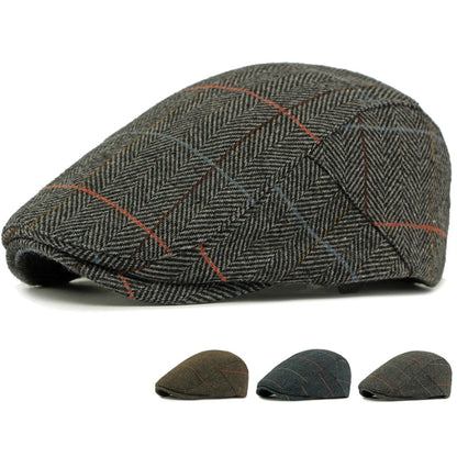Ross-on-Wye Plaid Wool Beret