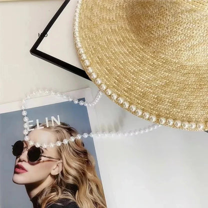 Brighton Pearl-Trim Straw Sun Hat