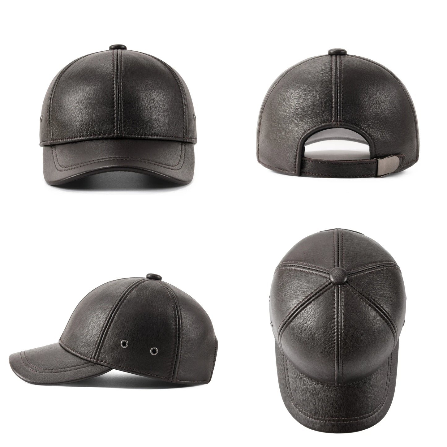 The Mayfair | 100% Leather Structured Baseball Cap | Urban Caps NZ