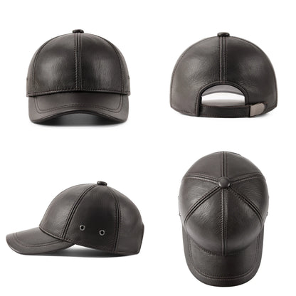 The Mayfair | 100% Leather Structured Baseball Cap | Urban Caps NZ