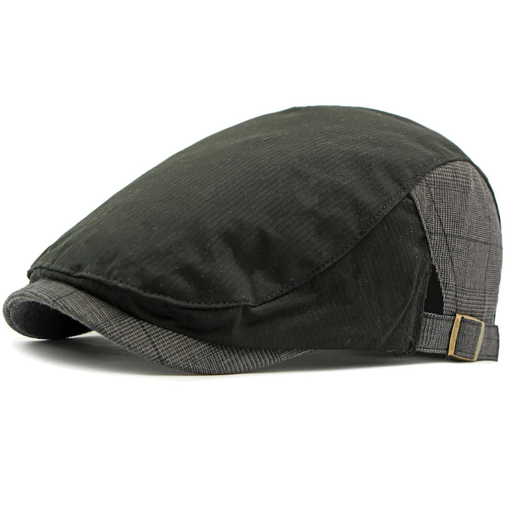 Peebles Patchwork Sun Beret in Black