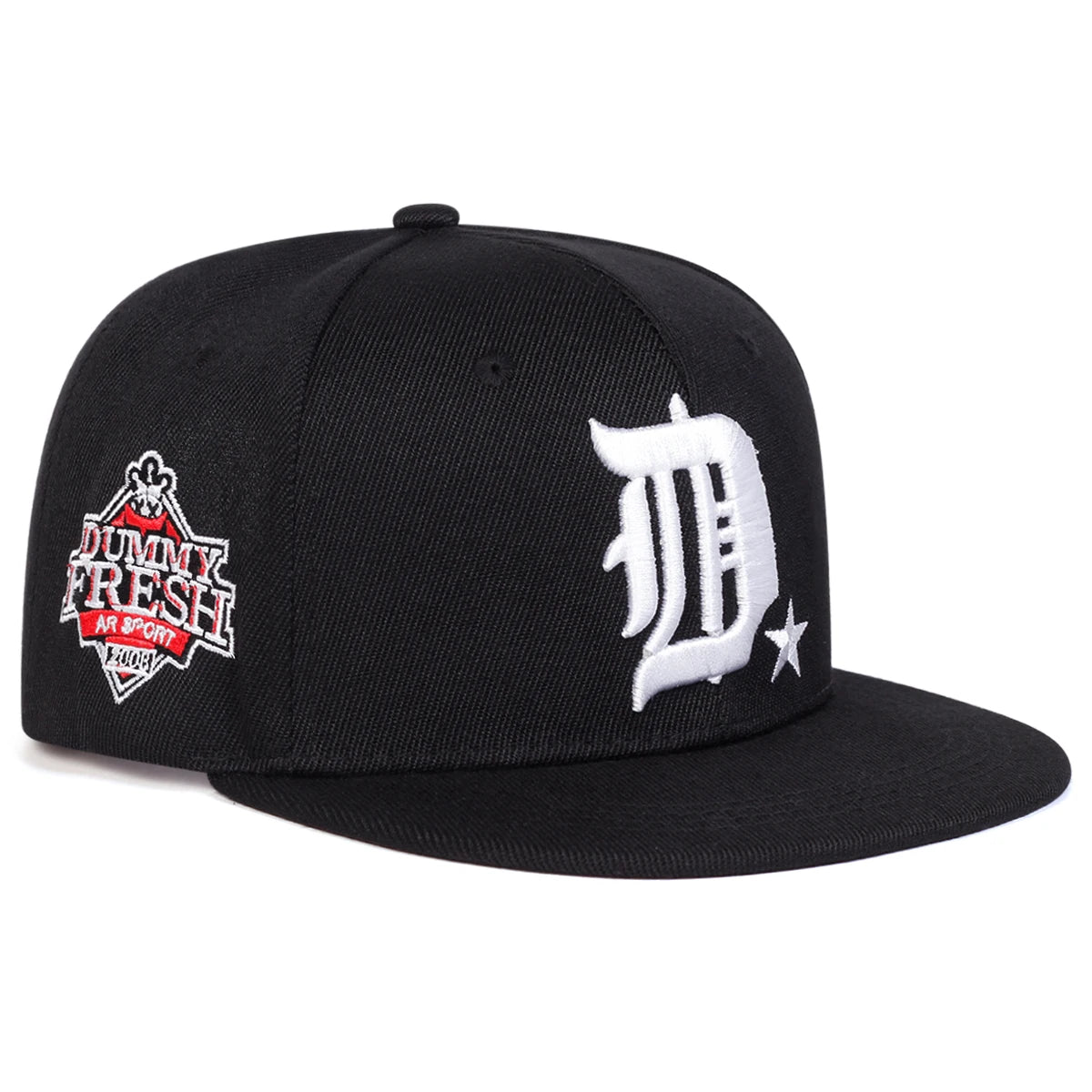 The Dalton | D Letter Fresh Embroidery Snapback Cap | Urban Caps NZ
