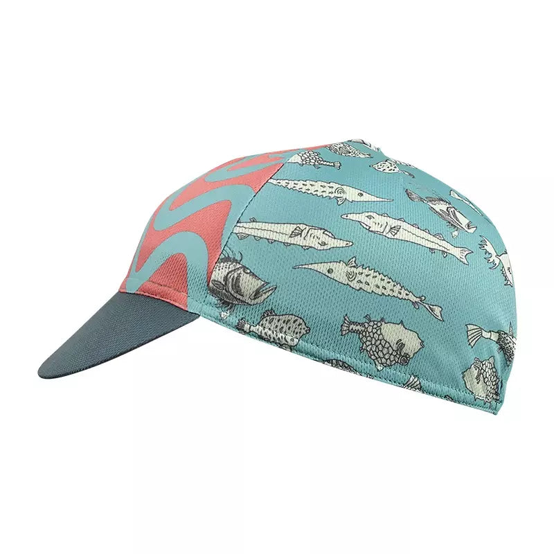 Sea Fish Cycling Cap Rune Creative Acrylic Lightweight Packable Headwear
