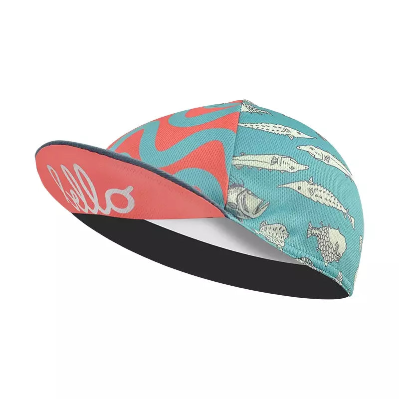 Sea Fish Cycling Cap Rune Creative Acrylic Lightweight Packable Headwear