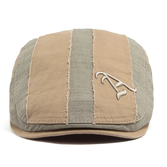 Camouflage Patchwork Ivy Cap | Letter Embroidered Flat Cap | Urban Caps NZ