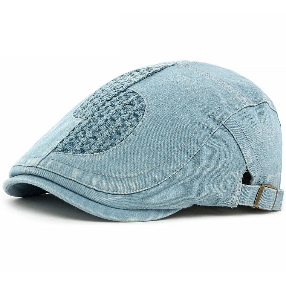 Winchester Geometric Artist Beret in Light Blue