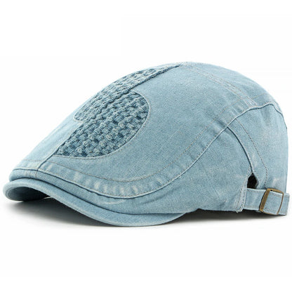 Winchester Geometric Artist Beret in Light Blue