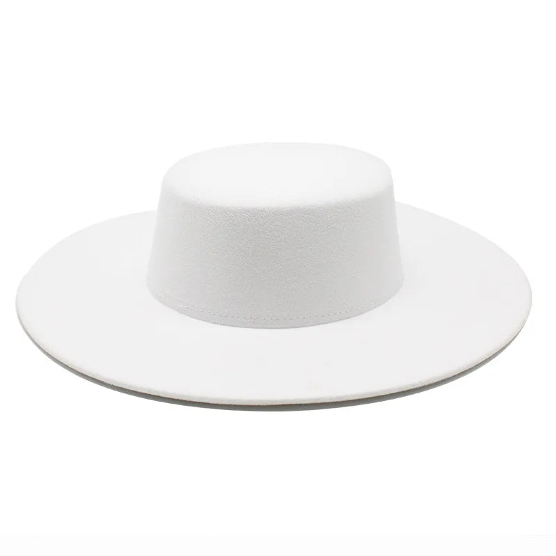 Classic Wide Brim Fedora Hat – Structured Formal Travel Cap