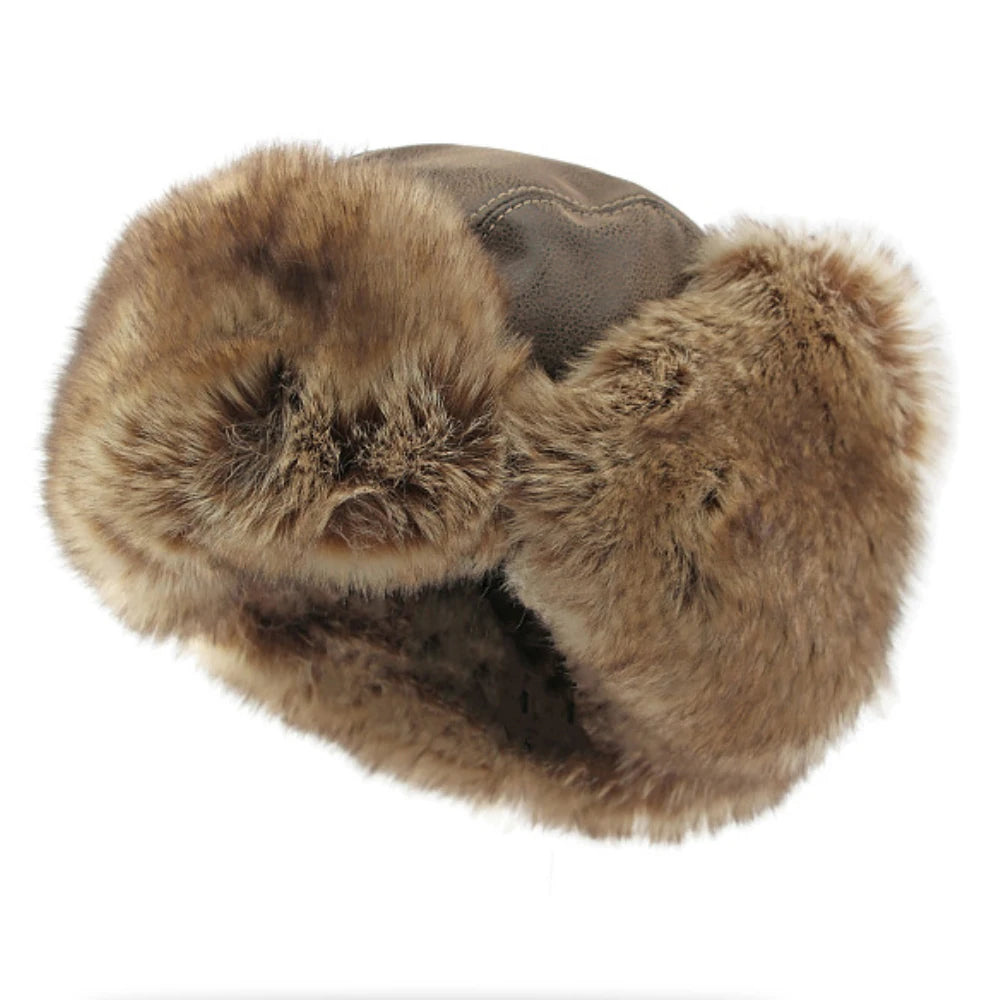Khatanga Faux Leather Trapper Hat